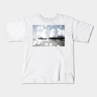 Sparkling grey Santa Monica Pier Kids T-Shirt